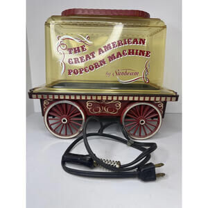The Great American Popcorn Machine by Sunbeam Vintage Popcorn Maker